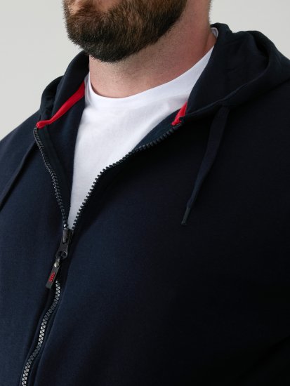 D555 Cantor Hoodie Navy - φούτερ/Φούτερ με κουκούλα - φούτερ/Φούτερ με κουκούλα ανδρικά μεγάλα μεγέθη 