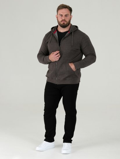 D555 Cantor Hoodie Grey - φούτερ/Φούτερ με κουκούλα - φούτερ/Φούτερ με κουκούλα ανδρικά μεγάλα μεγέθη 