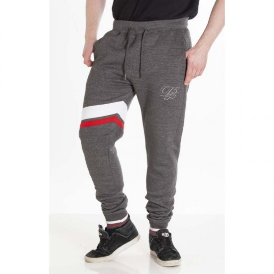 D555 Willis Sweatpants Charcoal - Αθλητικές φόρμες/σορτσάκια - Αθλητικές Φόρμες ανδρικεσ μεγάλα μεγέθη