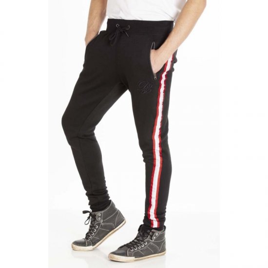 D555 Virginia Sweatpants Black - Αθλητικές φόρμες/σορτσάκια - Αθλητικές Φόρμες ανδρικεσ μεγάλα μεγέθη