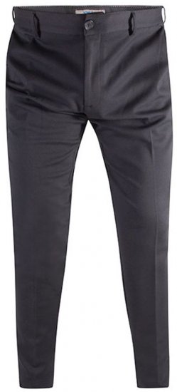 D555 Yarmouth Four Way Stretch Trouser With Flexible Waistband Black - Τζιν και παντελόνια - Aνδρικα τζιν παντελόνια μεγάλα μεγέθη