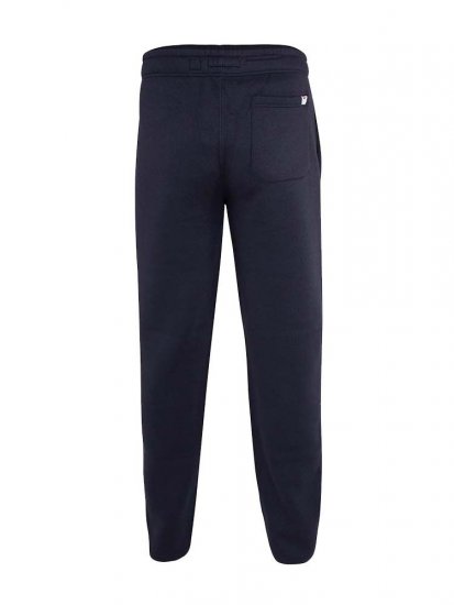 D555 Mayson Embroidered And Applique Open Hem Jogger With Drawcord Navy - Αθλητικές φόρμες/σορτσάκια - Αθλητικές Φόρμες ανδρικεσ μεγάλα μεγέθη