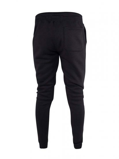 D555 Brandon Sweatpants with Tapered leg Black - Αθλητικές φόρμες/σορτσάκια - Αθλητικές Φόρμες ανδρικεσ μεγάλα μεγέθη