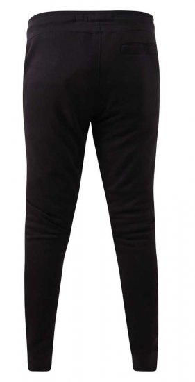 D555 Buckingham Cuffed Jogger With Side Pockets Black - Αθλητικές φόρμες/σορτσάκια - Αθλητικές Φόρμες ανδρικεσ μεγάλα μεγέθη