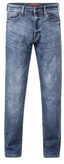 D555 Taurus Fit Stretch Jeans With Sandblasting - Τζιν και παντελόνια - Aνδρικα τζιν παντελόνια μεγάλα μεγέθη