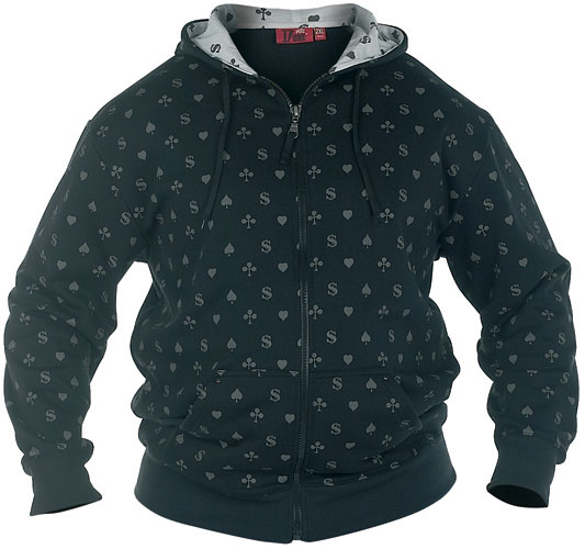 Duke 49 Boston Black - φούτερ/Φούτερ με κουκούλα - φούτερ/Φούτερ με κουκούλα ανδρικά μεγάλα μεγέθη 