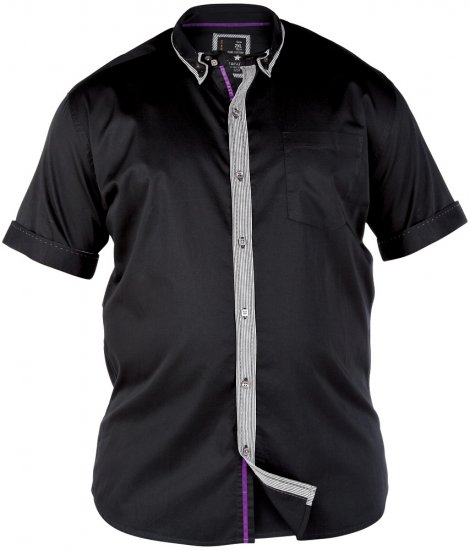 Split Star Enzo Black - Πουκάμισα - Aνδρικά πουκαμισα μεγαλα μεγάλα μεγέθη