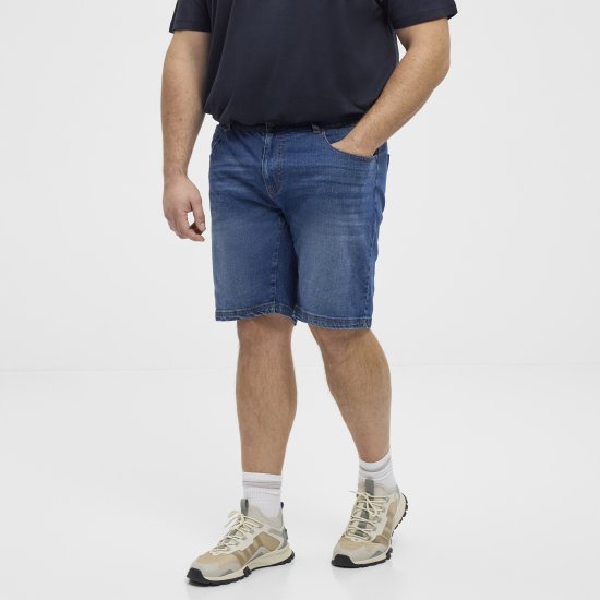 North Latitude 51336 denim σορτς σε μπλε - Σορτς - Aνδρικεσ βερμουδεσ μεγαλα μεγάλα μεγέθη