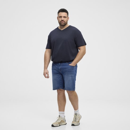 North Latitude 51336 denim σορτς σε μπλε - Σορτς - Aνδρικεσ βερμουδεσ μεγαλα μεγάλα μεγέθη