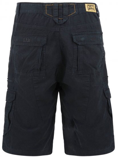 Kam Jeans Cargo Shorts Black - Σορτς - Aνδρικεσ βερμουδεσ μεγαλα μεγάλα μεγέθη