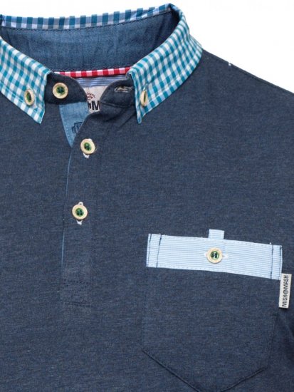 Mish Mash Stamford Navy - Πόλο μπλουζάκια - Aνδρικά μπλουζακια πολο μεγάλα μεγέθη