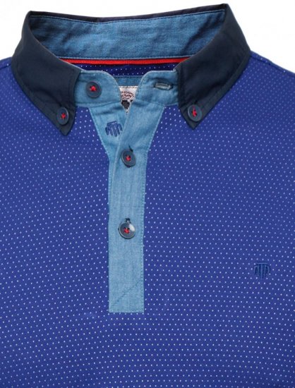 Mish Mash Balham Navy - Πόλο μπλουζάκια - Aνδρικά μπλουζακια πολο μεγάλα μεγέθη