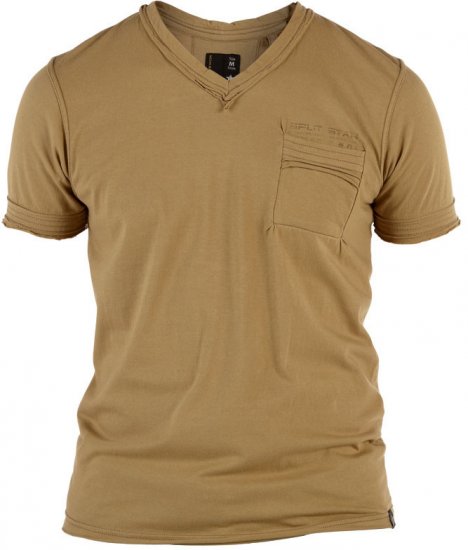 Split Star Avton Khaki - Μακό μπλουζάκια - Aνδρικά μπλουζεσ μεγάλα μεγέθη