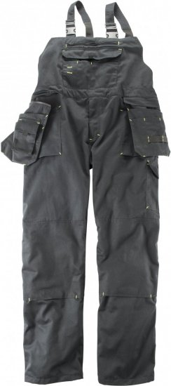 Marc & Mark Work-bib Black - Ρούχα εργασίας - Aνδρικά ρούχα εργασίας μεγάλα μεγέθη