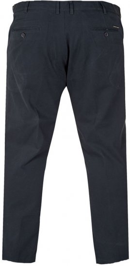 D555 Bruno Stretch Chino pants with Extenda Waist Indigo Blue - Τζιν και παντελόνια - Aνδρικα τζιν παντελόνια μεγάλα μεγέθη