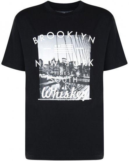 Kam Jeans Brooklyn T-shirt - Μακό μπλουζάκια - Aνδρικά μπλουζεσ μεγάλα μεγέθη
