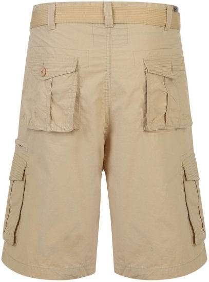Kam Jeans Belted Cargo Shorts Stone - Σορτς - Aνδρικεσ βερμουδεσ μεγαλα μεγάλα μεγέθη