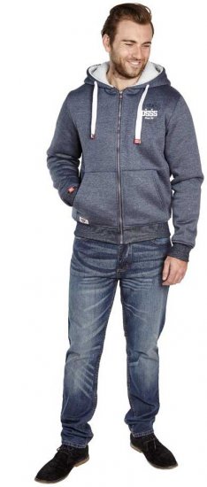 D555 Halbert Fur Lined Hood Full Zipper - φούτερ/Φούτερ με κουκούλα - φούτερ/Φούτερ με κουκούλα ανδρικά μεγάλα μεγέθη 