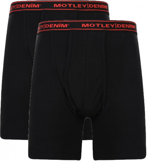 Motley Denim Boxer Shorts Black 2-pack - Εσώρουχα/Μαγιό - Aνδρικά Εσώρουχα μεγάλα μεγέθη