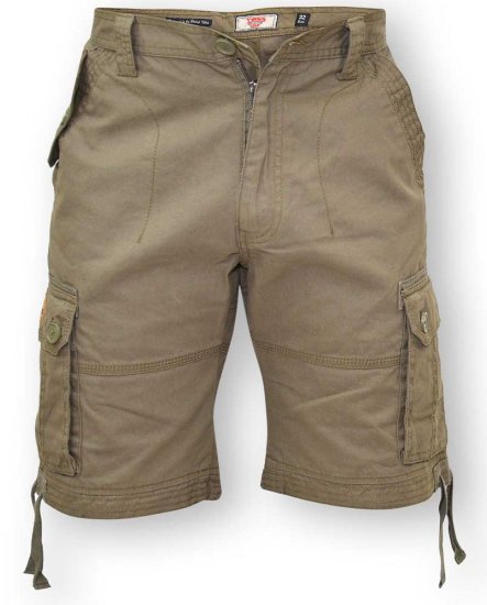 D555 Jarrod Cargo Short Khaki - Σορτς - Aνδρικεσ βερμουδεσ μεγαλα μεγάλα μεγέθη