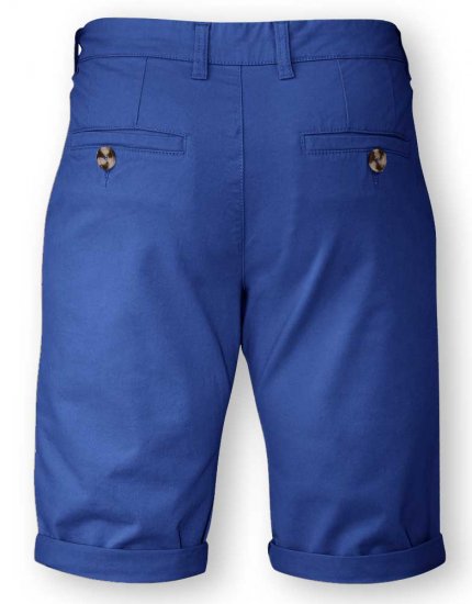 D555 COLTEN Stretch Cotton Chino Shorts Blue - Σορτς - Aνδρικεσ βερμουδεσ μεγαλα μεγάλα μεγέθη