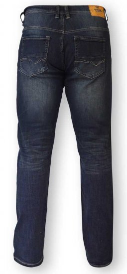 D555 BOURNE Tapered Dark Vintage Stretch Jeans - Τζιν και παντελόνια - Aνδρικα τζιν παντελόνια μεγάλα μεγέθη