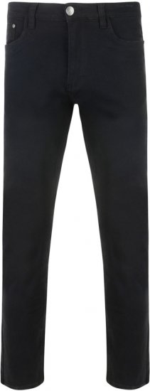 Kam Jeans Alba 5-pocket Stretch Chinos Black TALL SIZES - ΑΝΔΡΙΚΑ ΡΟΥΧΑ MT-6XLT - Μεγέθη TALL