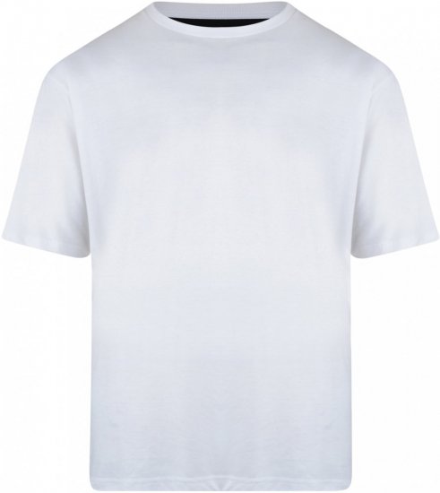 Motley Denim T-shirt White - Μακό μπλουζάκια - Aνδρικά μπλουζεσ μεγάλα μεγέθη