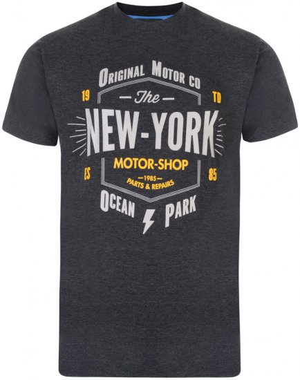 Kam Jeans New York Tee - Μακό μπλουζάκια - Aνδρικά μπλουζεσ μεγάλα μεγέθη
