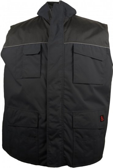 Marc & Mark Work-vest Black - Ρούχα εργασίας - Aνδρικά ρούχα εργασίας μεγάλα μεγέθη