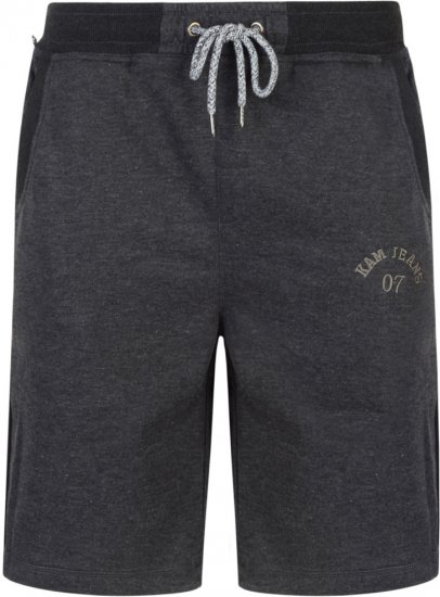 Kam Jeans Sweat Jog Shorts Charcoal - Σορτς - Aνδρικεσ βερμουδεσ μεγαλα μεγάλα μεγέθη