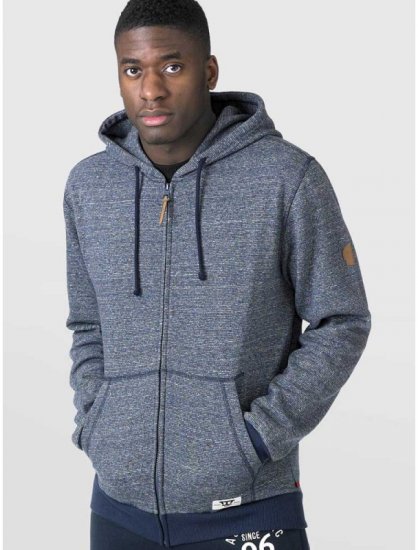 D555 Romney Full Zipper Hoodie Navy - φούτερ/Φούτερ με κουκούλα - φούτερ/Φούτερ με κουκούλα ανδρικά μεγάλα μεγέθη 