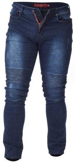 D555 Troy Tapered Fit Biker Jeans - Τζιν και παντελόνια - Aνδρικα τζιν παντελόνια μεγάλα μεγέθη