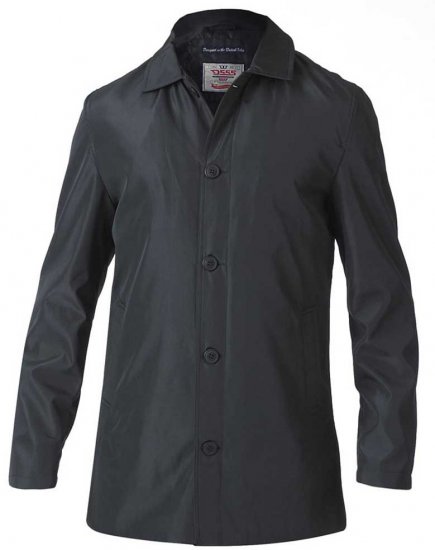 D555 Hampton Raincoat Black - Μπουφάν - Aνδρικά μπουφαν μεγάλα μεγέθη