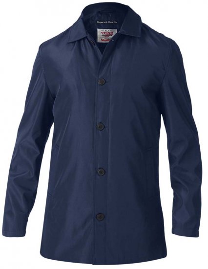 D555 Hampton Raincoat Navy - Μπουφάν - Aνδρικά μπουφαν μεγάλα μεγέθη