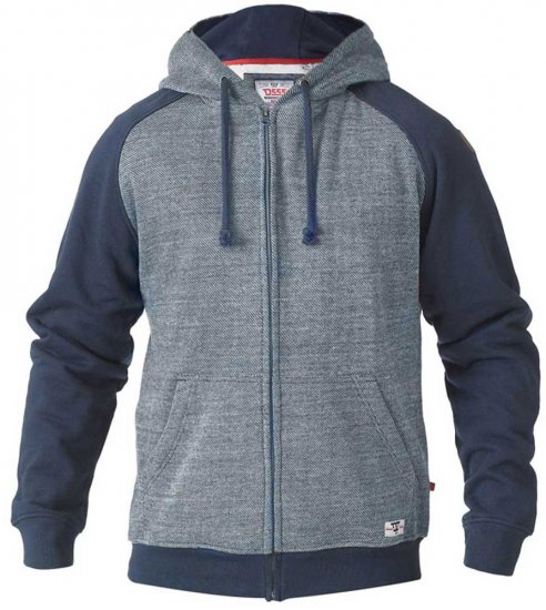 D555 Cristiano Hoodie Blue/Navy - φούτερ/Φούτερ με κουκούλα - φούτερ/Φούτερ με κουκούλα ανδρικά μεγάλα μεγέθη 