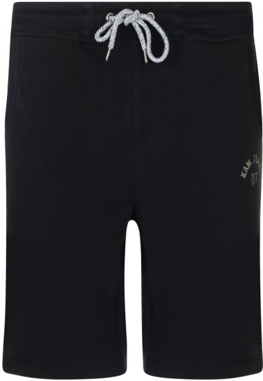 Kam Jeans Sweat Jog Shorts Black - Αθλητικές φόρμες/σορτσάκια - Αθλητικές Φόρμες ανδρικεσ μεγάλα μεγέθη