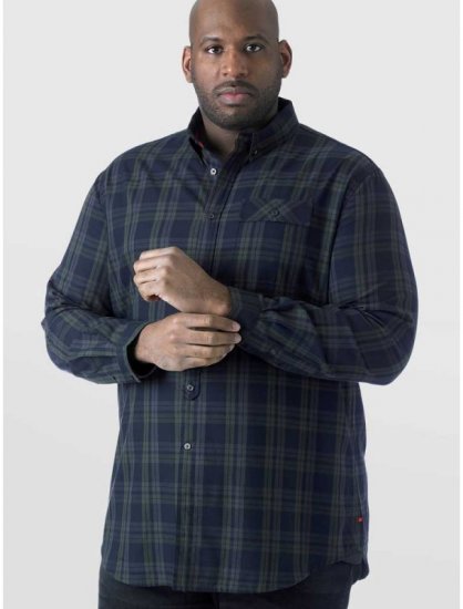 D555 Angelo LS Shirt Navy - Πουκάμισα - Aνδρικά πουκαμισα μεγαλα μεγάλα μεγέθη