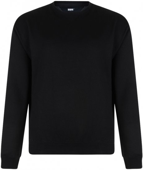 Motley Denim Sweatshirt Black - φούτερ/Φούτερ με κουκούλα - φούτερ/Φούτερ με κουκούλα ανδρικά μεγάλα μεγέθη 