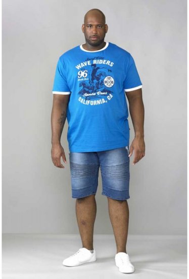 D555 Balder T-shirt Royal Blue - Μακό μπλουζάκια - Aνδρικά μπλουζεσ μεγάλα μεγέθη