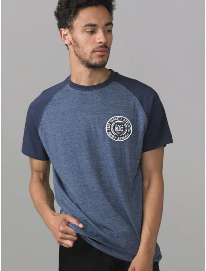 D555 Spencer T-shirt Navy - Μακό μπλουζάκια - Aνδρικά μπλουζεσ μεγάλα μεγέθη