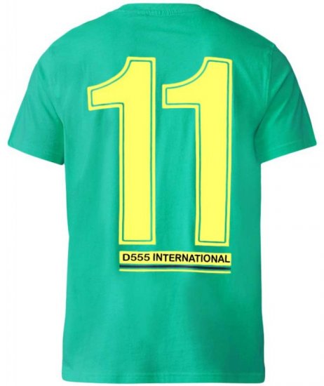 D555 Ricardo T-shirt Green - Μακό μπλουζάκια - Aνδρικά μπλουζεσ μεγάλα μεγέθη