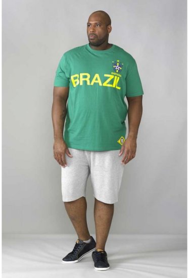 D555 Ricardo T-shirt Green - Μακό μπλουζάκια - Aνδρικά μπλουζεσ μεγάλα μεγέθη