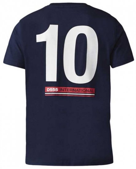 D555 Leon T-shirt Navy - Μακό μπλουζάκια - Aνδρικά μπλουζεσ μεγάλα μεγέθη