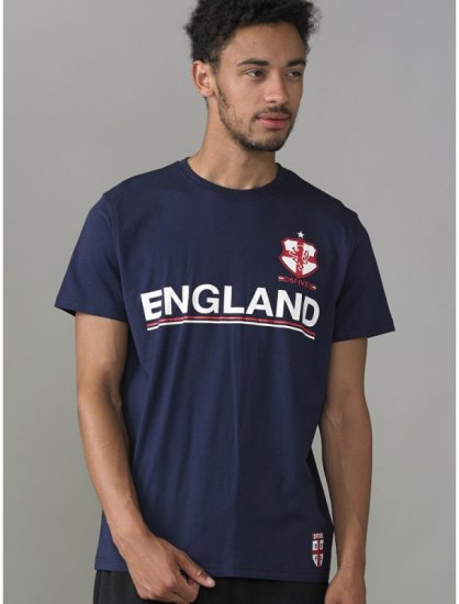 D555 Leon T-shirt Navy - Μακό μπλουζάκια - Aνδρικά μπλουζεσ μεγάλα μεγέθη