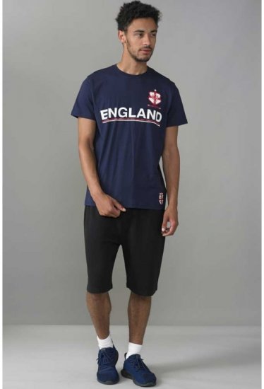 D555 Leon T-shirt Navy - Μακό μπλουζάκια - Aνδρικά μπλουζεσ μεγάλα μεγέθη