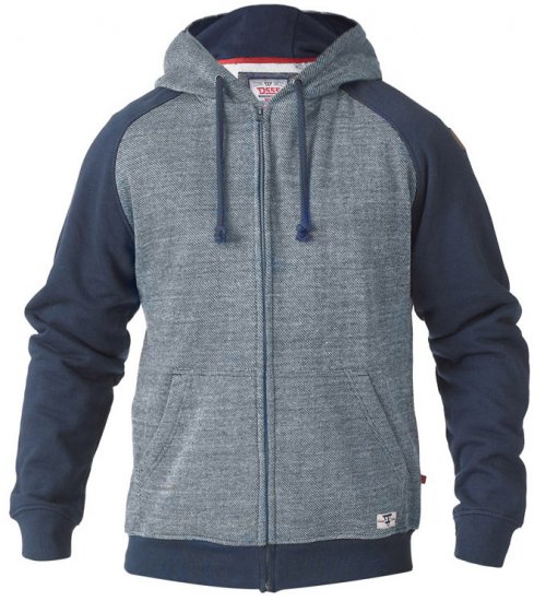 D555 Cristiano Hoodie Blue/Navy - φούτερ/Φούτερ με κουκούλα - φούτερ/Φούτερ με κουκούλα ανδρικά μεγάλα μεγέθη 