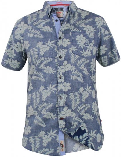 D555 Oswald Short Sleeve Hawaii Shirt - Πουκάμισα - Aνδρικά πουκαμισα μεγαλα μεγάλα μεγέθη