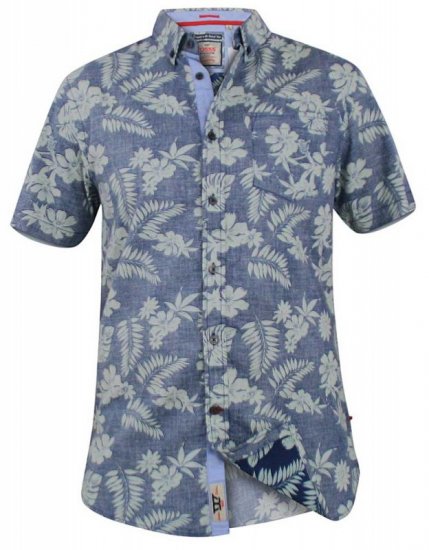 D555 Oswald Short Sleeve Hawaii Shirt - Πουκάμισα - Aνδρικά πουκαμισα μεγαλα μεγάλα μεγέθη