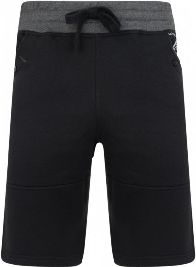 Kam Jeans 316 Jogger Shorts Black - Αθλητικές φόρμες/σορτσάκια - Αθλητικές Φόρμες ανδρικεσ μεγάλα μεγέθη